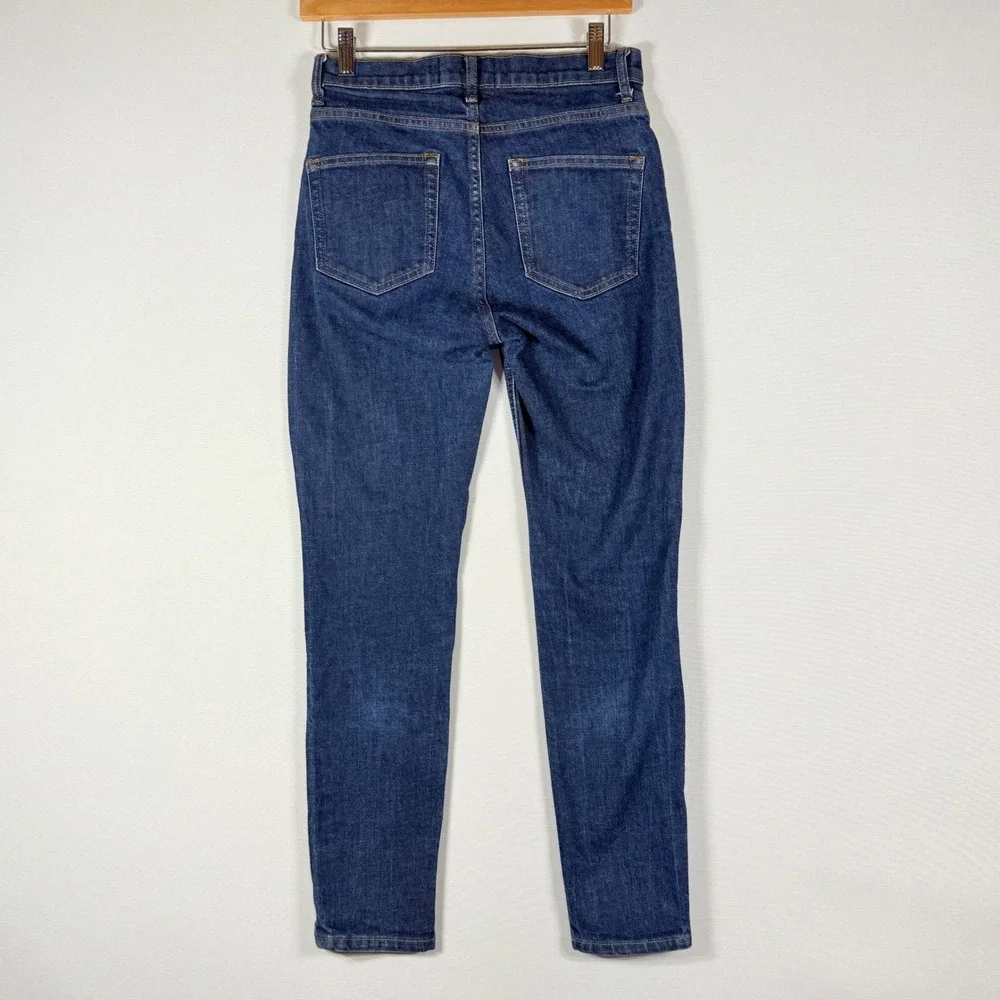 Everlane Denim Jeans Women 27 Straight Leg Blue Mid Rise Dark Wash Preppy Casual